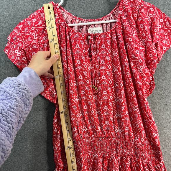 Destination 365 Regular Printed Short-Sleeve Midi Dress - Picture 6 of 13